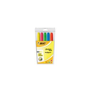 Överstrykningspenna Bic Highlighter Grip 5st/set