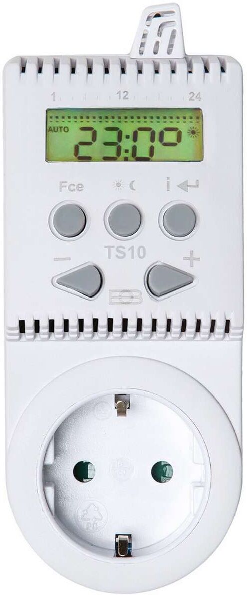 Elektrobock Termostat för stickkontakt TS10 - vit Elektrobock Termostat för stickkontakt TS10 - vit