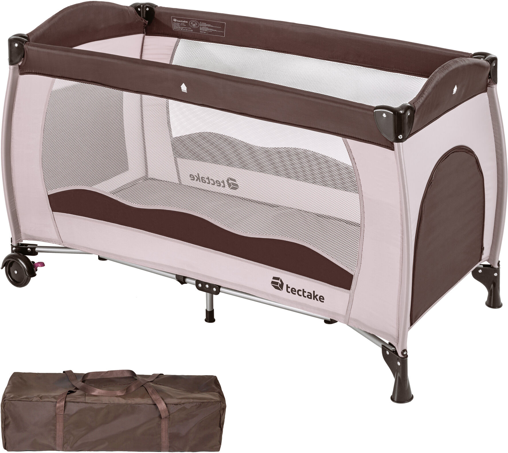tectake Barnresesäng - kaffe tectake Barnresesäng - kaffe