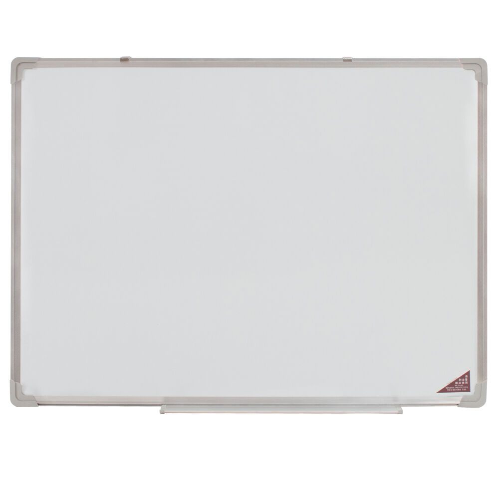 tectake Whiteboard magnettavla + 12 färgade magneter - 60 x 45 x 2 cm