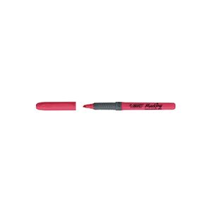 Överstrykningspenna Bic Highlighter Grip Rosa 12st/fp