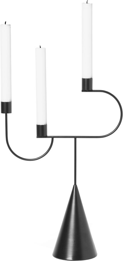 Ferm Living Avant Ljusstake 47 cm Svart