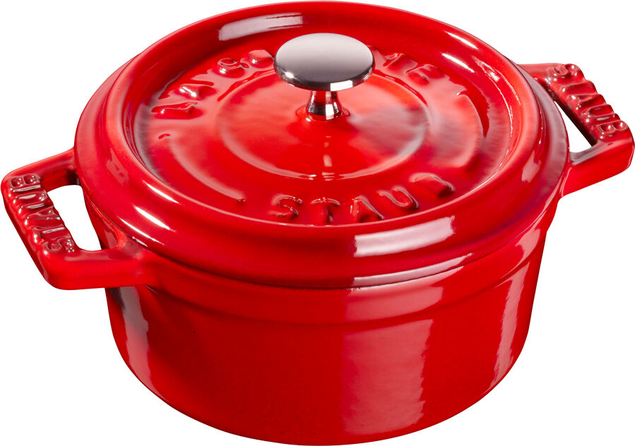 Staub Gryta 0,25 L rund Röd