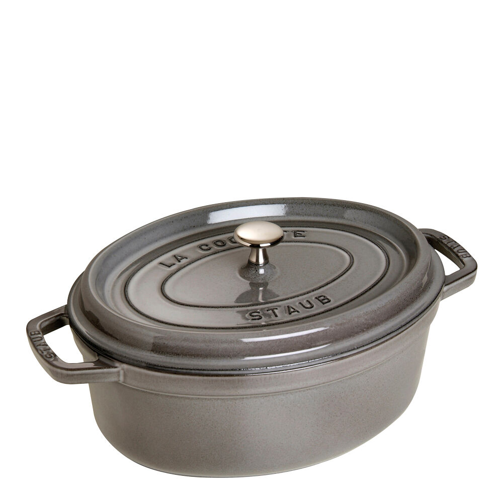 Staub Gryta 4,2 L oval Grå