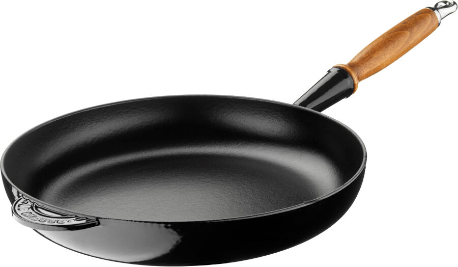 Le Creuset Stekpanna med trähandtag 28 cm Svart