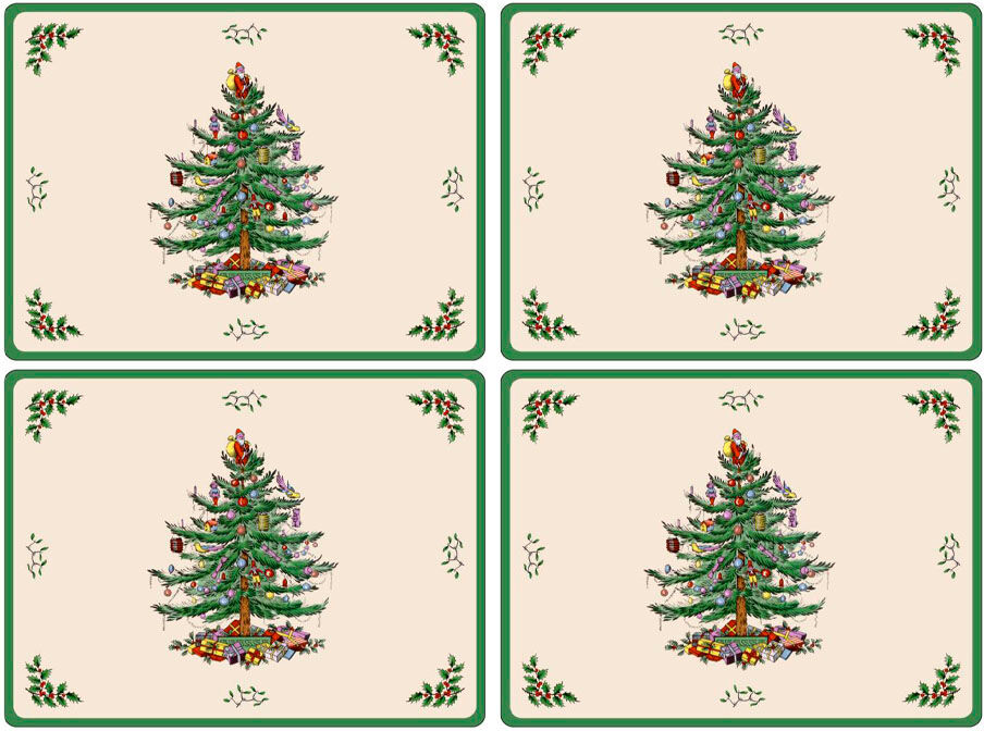 Pimpernel Christmas Tree Tablett 30x40 cm 4-pack