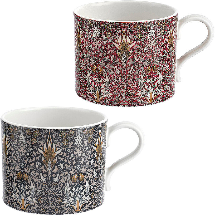 Morris & Co Pure Morris Mugg 2-pack Snakeshead Röd & Brun