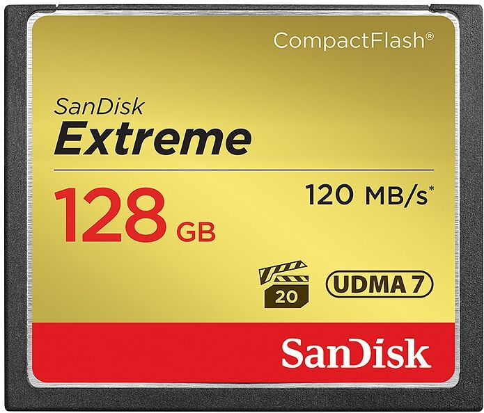 SanDisk CF Extreme 128GB 120MB/s UDMA7 SanDisk CF Extreme 128GB 120MB/s UDMA7