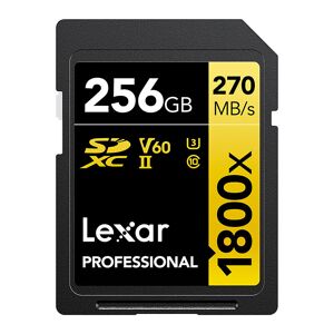 Lexar 256GB Pro 1800X SDXC UHS-II U3 (V60) R270/W180