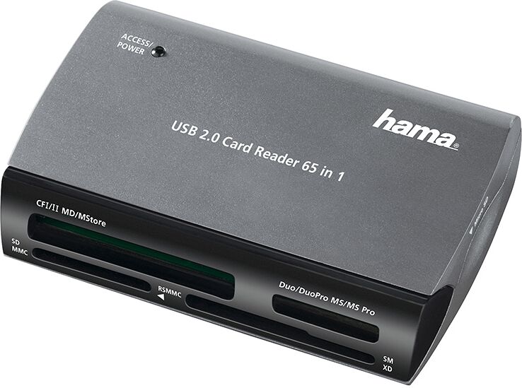 Hama Minneskortläsare USB 2.0 Universal 35/1 Hama Minneskortläsare USB 2.0 Universal 35/1