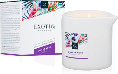 Exotiq Massage Candle Violet Rose - 200g Exotiq Massage Candle Violet Rose - 200g