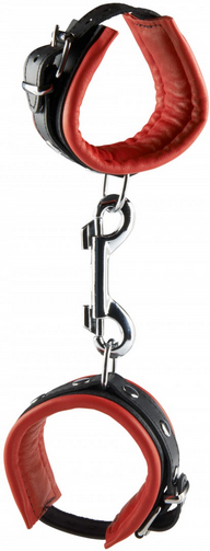 Hand Cuffs Red/Black 5 cm Hand Cuffs Red/Black 5 cm