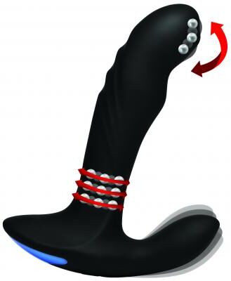 P-Trigasm Prostate Vibrator with Rotating Beads P-Trigasm Prostate Vibrator with Rotating Beads