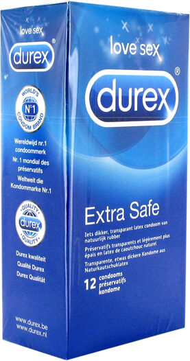 Durex Extra Safe Kondomer 12 Pcs Durex Extra Safe Kondomer 12 Pcs