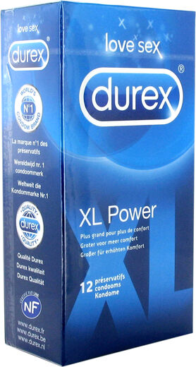 Durex - XL Power Kondomer 12 pcs