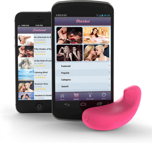 Apple Vibease - iPhone & Android Vibrator Version Pink Apple Vibease - iPhone & Android Vibrator Version Pink