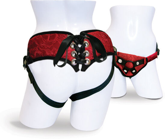 Sportsheets - Red Lace Corsette Strap-On Sportsheets - Red Lace Corsette Strap-On