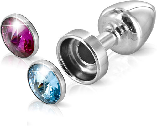 Diogol - Anni Butt Plug Magnet Pink & Blue 30 mm Diogol - Anni Butt Plug Magnet Pink & Blue 30 mm
