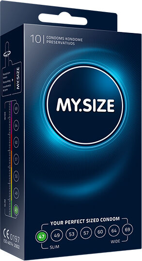 My Size - Natural Latex Kondomer 47 Bredd 10 st My Size - Natural Latex Kondomer 47 Bredd 10 st