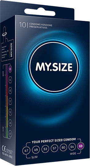 My Size - Natural Latex Kondomer 69 Bredd 10 st