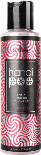 Handipop Hand Job Massage Gel Strawberry 125 ml Handipop Hand Job Massage Gel Strawberry 125 ml