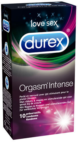 Durex Orgasm Intense Kondomer 10 St Durex Orgasm Intense Kondomer 10 St