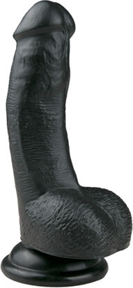 Realistisk Svart Dildo -15 cm Realistisk Svart Dildo -15 cm