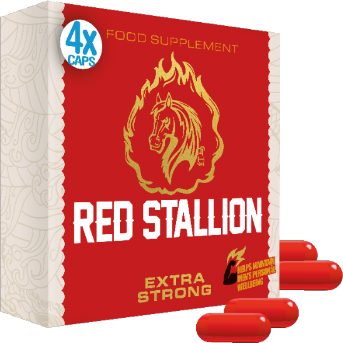 Red Stallion Extra Strong - 4 kaps -Erektionshjälp