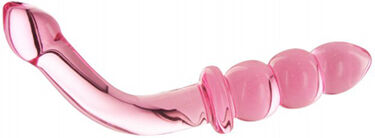 Glass G-spot/P-spot Dildo - Pink Glass G-spot/P-spot Dildo - Pink