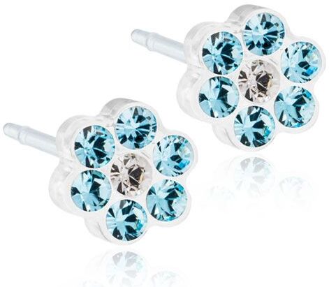 Blomdahls - Mp Daisy 5mm, Aquamarine/crystal Blomdahls - Mp Daisy 5mm, Aquamarine/crystal