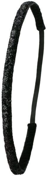 Ivybands Hairbrands Black Glitter Look 1cm Ivybands Hairbrands Black Glitter Look 1cm