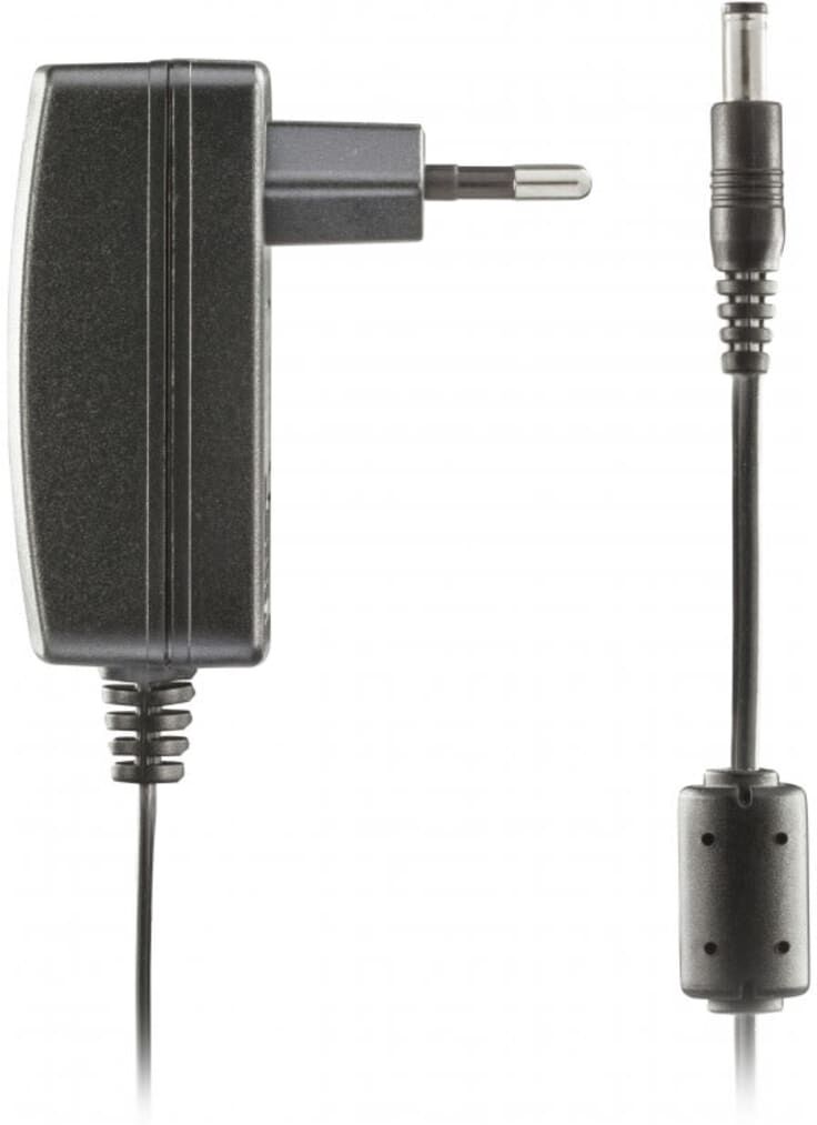 Deltaco nätadapter, 100-240V till 12V 1A, svart Deltaco nätadapter, 100-240V till 12V 1A, svart