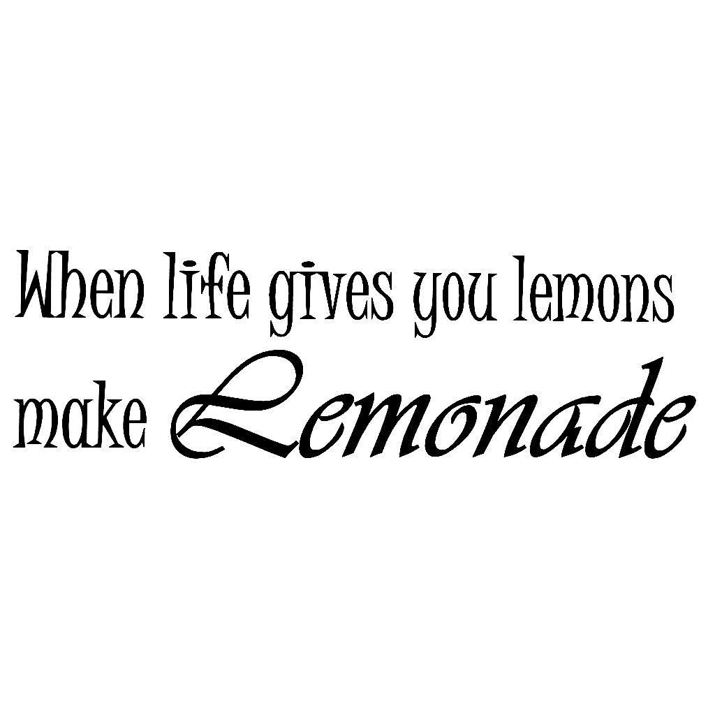 Antgamer Väggdekor  väggord  väggtext When life gives you lemons make lemonade