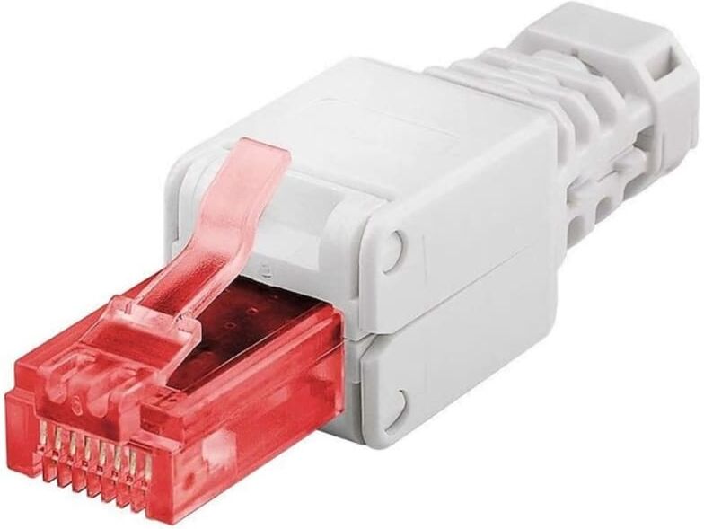 NORTH RJ45 Kontakt för Cat6 kabel 2pack 8p8c För montering utan Verkty NORTH RJ45 Kontakt för Cat6 kabel 2pack 8p8c För montering utan Verkty