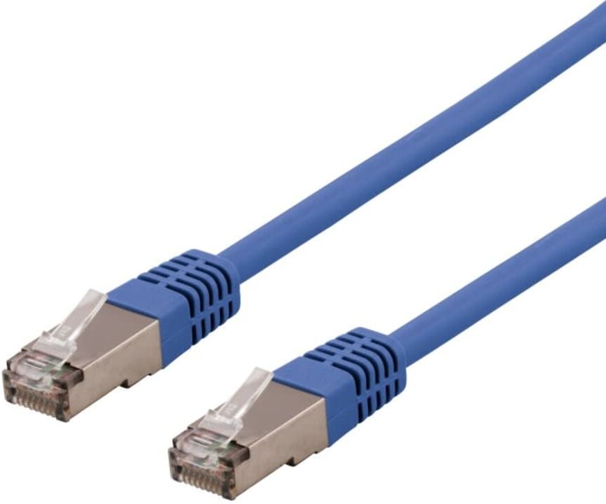 Deltaco U/FTP Cat6a patchkabel, Delta cert, LSZH, 0,3m, blå Deltaco U/FTP Cat6a patchkabel, Delta cert, LSZH, 0,3m, blå