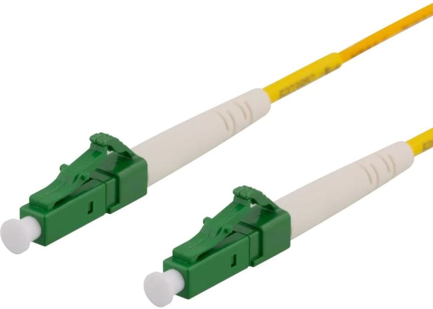 Deltaco OS2 fiberkabel LC – LC, simplex, singlemode, APC, 9/125, 1m Deltaco OS2 fiberkabel LC – LC, simplex, singlemode, APC, 9/125, 1m
