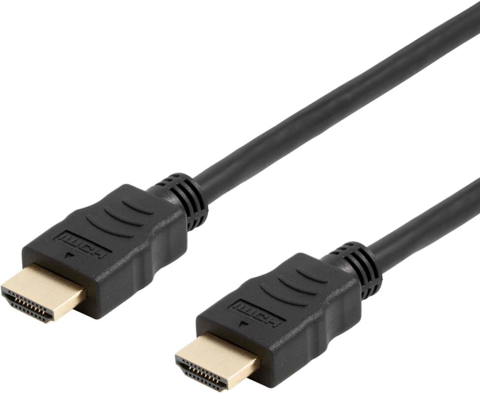 Deltaco flexibel HDMI-kabel, 4K UltraHD i 60Hz, 2m, svart Deltaco flexibel HDMI-kabel, 4K UltraHD i 60Hz, 2m, svart