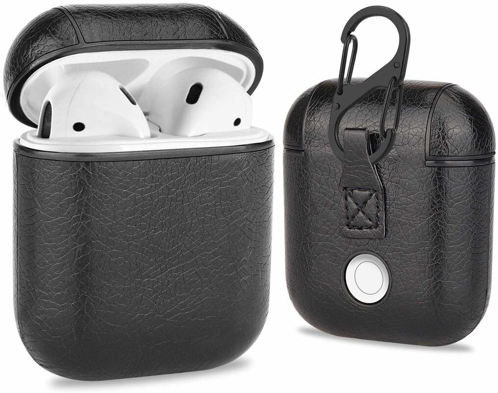 INF Fodral till Apple AirPods - PU-läder - svart INF Fodral till Apple AirPods - PU-läder - svart