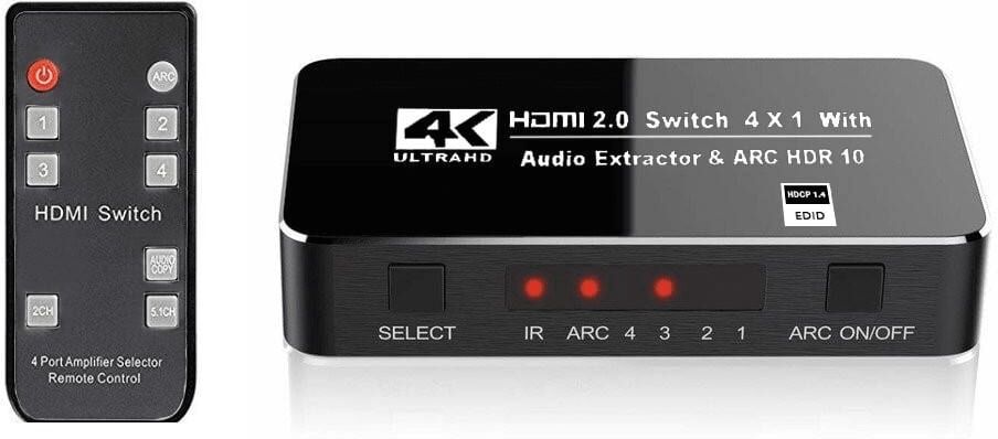 INF HDMI Switch 4x1 - full HD 1080P, 4Kx2K, 3D, ARC INF HDMI Switch 4x1 - full HD 1080P, 4Kx2K, 3D, ARC