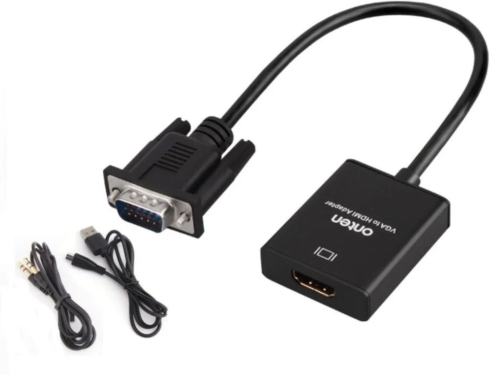 INF VGA till HDMI adapter med ljudkabel