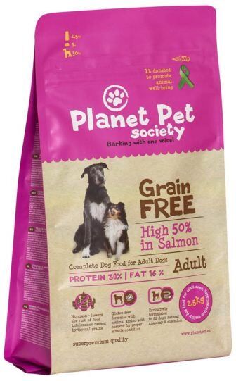 Planet Pet Society Grain Free Salmon (12 kg) Planet Pet Society Grain Free Salmon (12 kg)