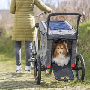 Trixie Premium Cykelvagn Hund Grå (S)