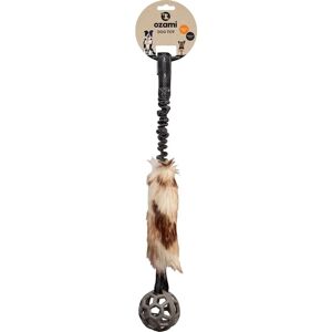 Ozami Hundleksak - 65cm Fake pälsklädd och boll - Hållbar drag- och apportleksak Ozami Hundleksak - 65cm Fake pälsklädd och boll - Hållbar drag- och apportleksak