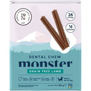Monster Pet Food Monster Dog Dental Chew Lamb Medium 28-pack Monster Pet Food Monster Dog Dental Chew Lamb Medium 28-pack