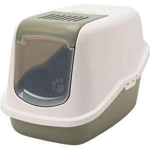 Savic Nestor Kattlåda Med Tak Grön Savic Nestor Kattlåda Med Tak Grön