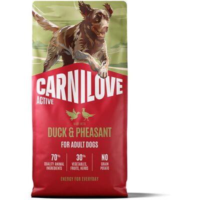 Carnilove Dog Adult Active Duck & Pheasant Torrfoder Till Hund 12 kg Carnilove Dog Adult Active Duck & Pheasant Torrfoder Till Hund 12 kg