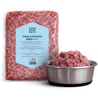 Sund Hundmat Oxblandning Färskfoder Till Hund 1kg Sund Hundmat Oxblandning Färskfoder Till Hund 1kg