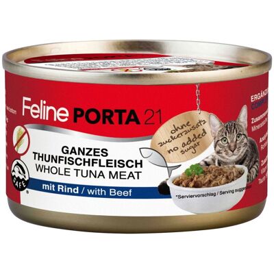 Porta 21 6 x 90g Fuktig kattmat - Tonfisk med nötkött Porta 21 6 x 90g Fuktig kattmat - Tonfisk med nötkött