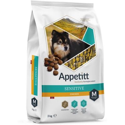 Appetitt Känslig Hundmat Kyckling Mellanstor 3 kg Appetitt Känslig Hundmat Kyckling Mellanstor 3 kg