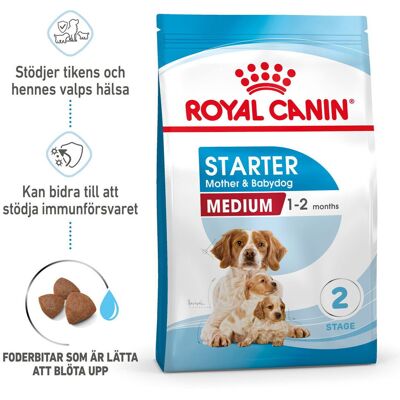 Royal Canin Storlek Hälsa Näring Hund Starter Mor & Valp Medium torrfoder - 4kg Royal Canin Storlek Hälsa Näring Hund Starter Mor & Valp Medium torrfoder - 4kg
